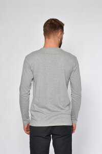 TARZAN Simon grey melange Langarmshirt