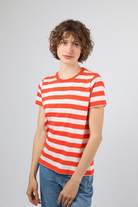 TARZAN Tessa stripes orange/pink t-shirt