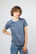 TARZAN Tessa stripes khaki/blue t-shirt