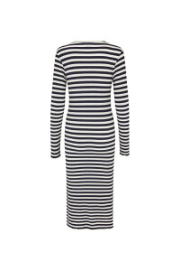 MADS NORGAARD Boa 5x5 stripe/deep well dress