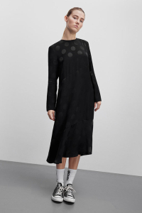 MADS NORGAARD Anne gran jacquard black dress