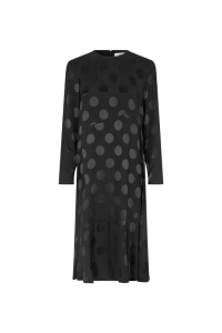 MADS NORGAARD Anne gran jacquard black dress