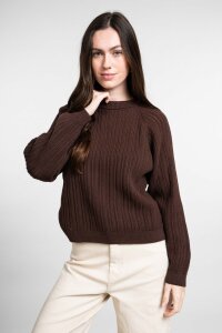 TARZAN Pamina coffee bean Strickpullover