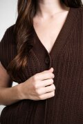 TARZAN Puni coffee bean Strick Gilet