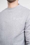 UNI BASEL Sweater Unisex grau-meliert mit Stick-Logo