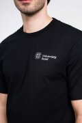 UNI BASEL T-Shirt Unisex schwarz mit Druck-Logo M