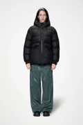 RAINS Alta black a-line puffer W jacket W3T3