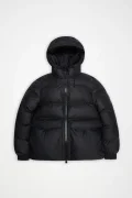RAINS Alta black a-line puffer W jacket W3T3