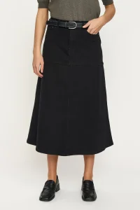 SOFT REBELS SRWilla black midi skirt