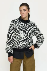 SOFT REBELS SRLynn arctic wolf knit