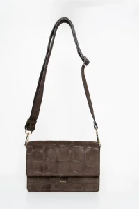 ANN KURZ The perfect quare mocha 4378 croco suede