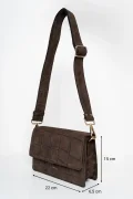 ANN KURZ The perfect quare mocha 4378 croco suede