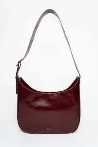 ANN KURZ Versatile hobo burgundy 4560 shiny nappa