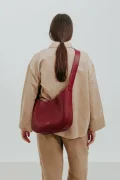 ANN KURZ Versatile hobo burgundy 4560 shiny nappa