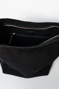 ANN KURZ Vertical shopper black 4658 suede mix