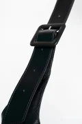 ANN KURZ Vertical shopper black 4658 suede mix