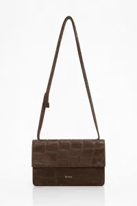 ANN KURZ Medium phone mocha 4466 croco suede