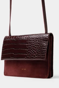 ANN KURZ Medium phone burgundy 4466 croco mix