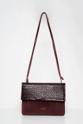 ANN KURZ Medium phone burgundy 4466 croco mix