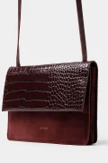ANN KURZ Medium phone burgundy 4466 croco mix