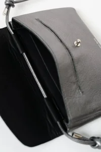 ANN KURZ Mini cute clutch dark silver 4657 metallic