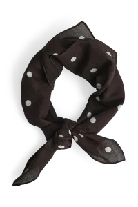 MARKBERG KyotoMBG polka dot brown scarf