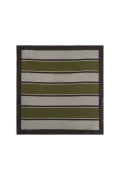 MARKBERG KyotoMBG stripe ivy green w/brown + grey scarf