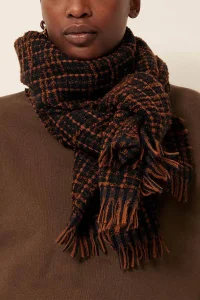 SESSÙN Piolette castagno scarf