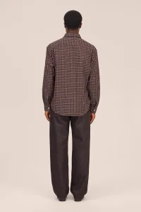 NN07 Deon bordeaux check 5465 shirt