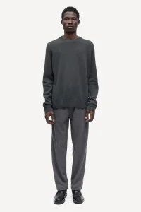 SAMSOE&SAMSOE Sabertil dark grey mel. trousers