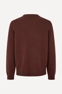 SAMSOE&SAMSOE Sapatrik bitter chocolate sweater