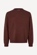 SAMSOE&SAMSOE Sapatrik bitter chocolate sweater