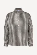 SAMSOE&SAMSOE Saryan x brown ch. shirt