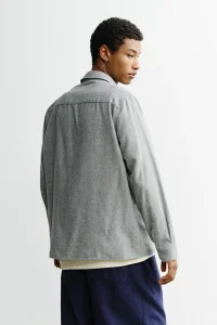 ROTHOLZ Flannel light grey casual shirt