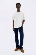 THINKING MU David dark clean denim pants