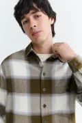 THINKING MU Theo ashe checks shirt