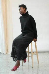 BEAUMONT ORGANIC Lyla-fay black skirt