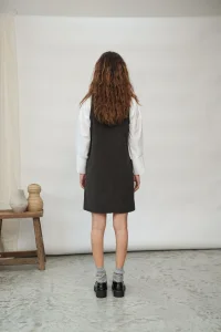BEAUMONT ORGANIC Willow charcoal dress