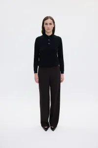 FIVE UNITS DoraFV 285 dark brown melange pants regluar