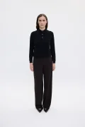 FIVE UNITS DoraFV 285 dark brown melange pants regluar