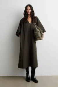SECOND FEMALE Viana black olive dress