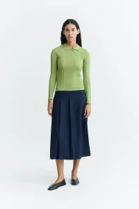 THINKING MU Bahia blue night skirt