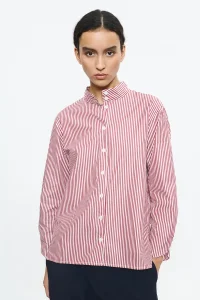BEATRIZ FUREST Dua white/burgundy blouse