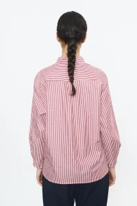 BEATRIZ FUREST Dua white/burgundy blouse
