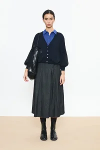 BEATRIZ FUREST College denim black skirt