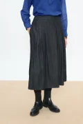 BEATRIZ FUREST College denim black skirt
