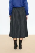 BEATRIZ FUREST College denim black skirt