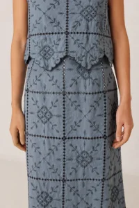 INDI&COLD Falda plomo skirt