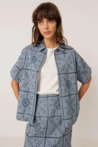 INDI&COLD Camisa plomo blouse