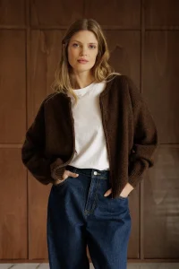 INDI&COLD Chaqueta chocolate knit